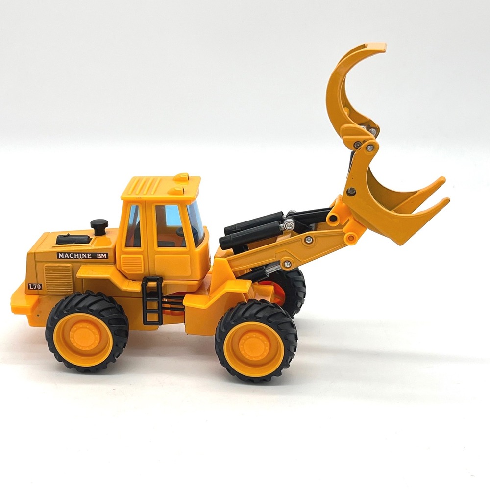 Welly Machine BM L70 Log Loader Diecast Construction Vehicle Yellow No. 9280